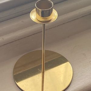 cute vintage gold candle holder